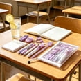 thumbnail image 4 of WNFJR Portable Stationery Set, 10-Piece Essential Supplies, Ideal for Note-Taking and Office Use, Perfect Gift for Graduates and Professionals, Purple, 4 of 6