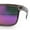 Slate - Purple, variant on Premium Kush Polarized Rectangle Sport Horn Rim Sunglasses Slate - Yellow Mirror