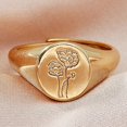 thumbnail image 3 of Women Open Ring Alloy Adjustable All-match Flower Finger Ring Knuckle Ring, 3 of 10