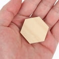 thumbnail image 4 of Hemoton 25PCS Unfinished Wood Hexagon Unpainted Wood Hexagon Cutout Wood Hexagon Shaped Slices Ornaments for Wedding DIY Supplies 38mm, 4 of 8