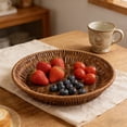 thumbnail image 1 of BAOPAI Plastic Woven Storage Basket Multi Functional Organization Tray for Kitchen Pantry Fruits Vegetables Snacks Bread, 1 of 7