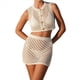 thumbnail image 3 of Conjuntos de Dos Piezas de Falda y Pareo, Trajes de Baño de Crochet para Mujer, Conjuntos de Playa Sexys para Vacaciones en Resorts. M, 3 of 10