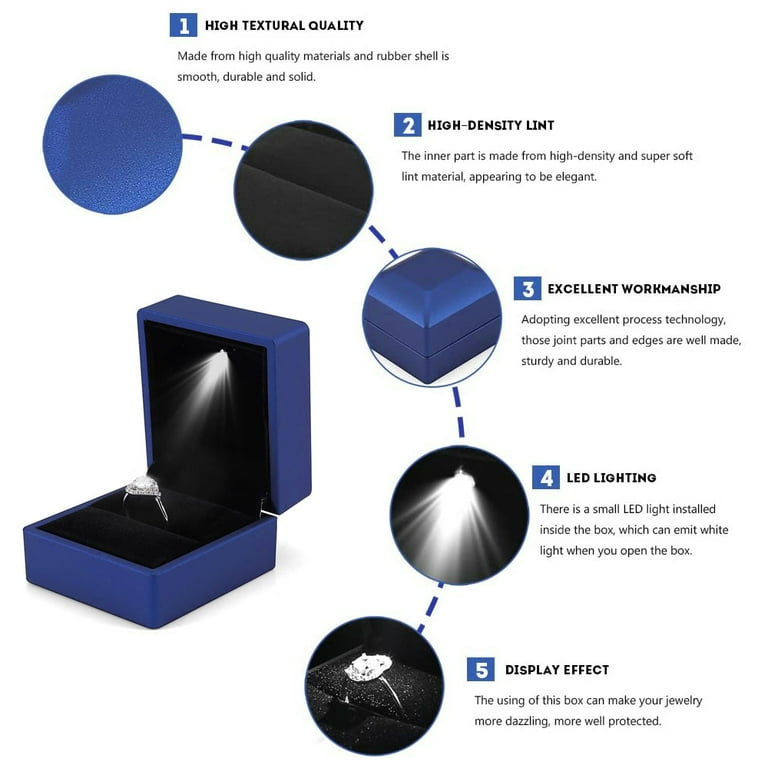 Ring box with light inside deals