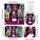 thumbnail image 2 of Set de cortinas de baño Monsters Highs Anime con alfombra y alfombrilla de baño, 2 of 2