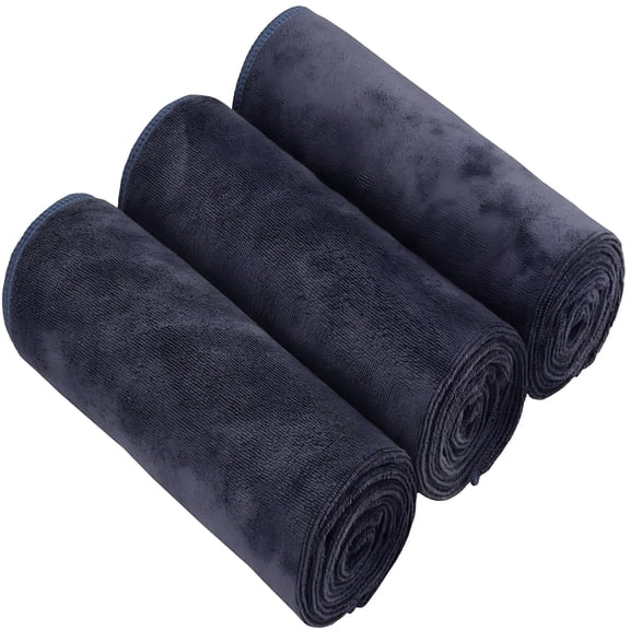 AUQ Yoga Towels Sweat Fitness Exercise Microfiber Workout Towels Absorbent Gym Towels for Men & Women Sports Towels Soft Fast Drying 3 Pack, 14inchX30inch