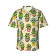 thumbnail image 2 of Picia Cute Cartoon Cactus Gentle Cotton Regular Fit Short Sleeve Casual Hawaiian Shirt for Men-Medium, 2 of 8