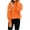 Orange, variant on Women's Winter Warm Sweater Solid Color Crewneck Knit Pullover Sweaters Fluffy Plush Jumpers Turtleneck Streetwear