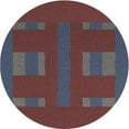 thumbnail image 1 of Ahgly Company Machine Washable Indoor Round Transitional Rose Dust Purple Area Rugs, 3' Round, 1 of 7