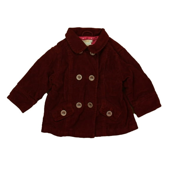 Pre-Owned Joe Fresh Girls Maroon Jacket size: 12-18 Months (Good)