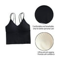 thumbnail image 3 of Crop Top Yoga Bra CRIS Cross Strapy Back Removable Padding Cami，One Size, 3 of 5