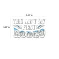 thumbnail image 4 of Auto Drive Rhinestone Rodeo Vinyl Vehicle Decal, White, 5.25” x 3.25”, 4 of 5