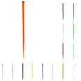 thumbnail image 3 of Transemion Multi Colours Rainbow Clip In Highlight Streaks Festival Long Hair Extensions light green, 3 of 6
