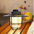thumbnail image 4 of Retro Camping Lantern LED Light | Vintage Style Rechargeable Portable Lamp | Dimmable 38-380LM for Outdoor, Emergency, Mood Lighting | 2000mAh Battery, USB-C Charging | IPX4 Waterproof | 120x145mm, 4 of 6