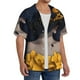 thumbnail image 2 of Fotbe Elegant Lady With Hat Camisa Estampada de Manga Corta para Hombre, Casual de Verano, Estilo Playero, Sin Arrugas-Medium, 2 of 5