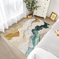 3D Abstract Area Rugs, Wavy Texture Landscape Carpet, Washable Non Slip ...