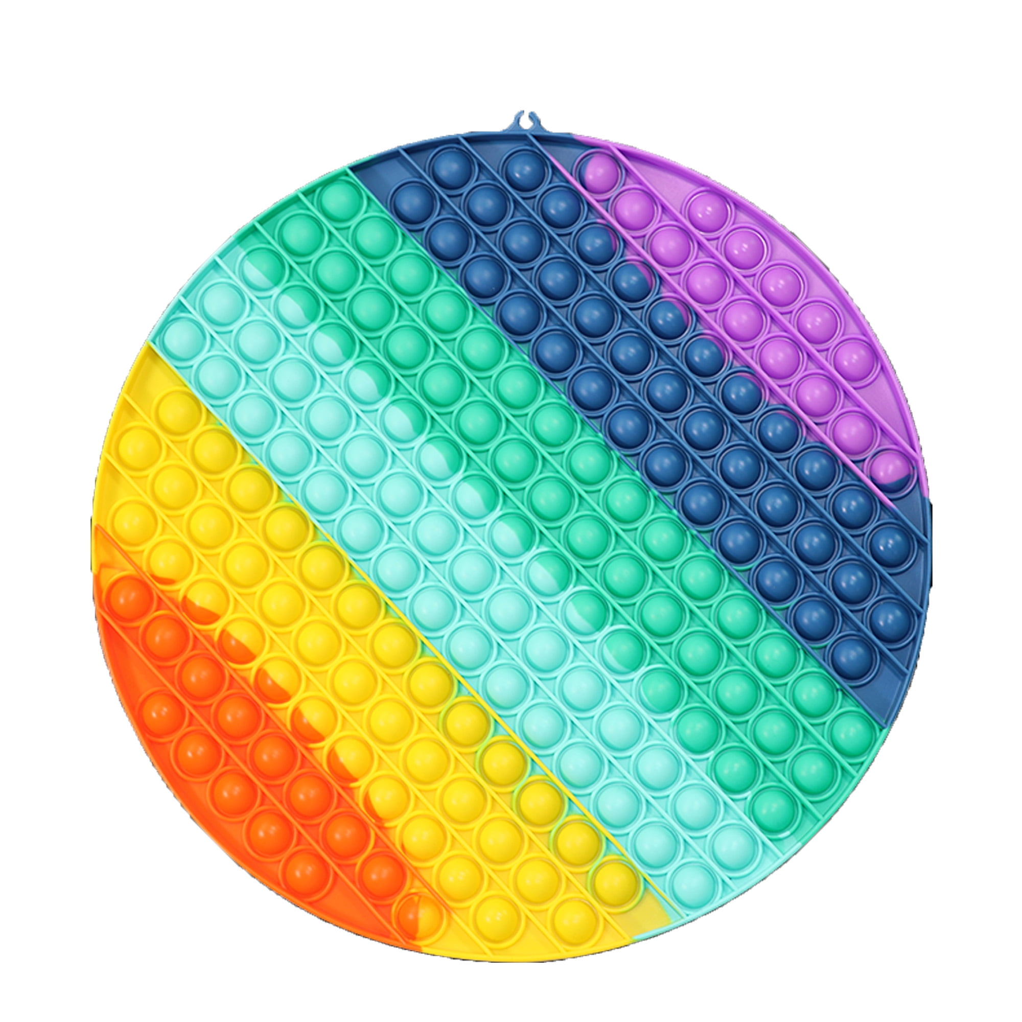 Sunisery Push Pop Bubble Fidget Toy,Rainbow Bubbles Popular Stress Relieving Fidget Toy Game