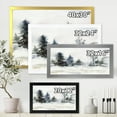 thumbnail image 4 of Designart 'Christmas Minimalistic Snow and Forest Landscape' Lake House Framed Art Print, 4 of 4