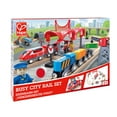 thumbnail image 2 of Hape Wooden Train Set: Busy City Rail Set - 51 Pieces - Kids Pretend Play Railway Set, 2 of 6