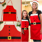 2pcs Christmas Apron Xmas Kitchen Bar Home Kids Adults Cooking Party Funny Gifts 2pcs Christmas Apron Xmas Kitchen Bar Home Kids Adults Cooking Party Funny Gifts
