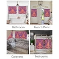 thumbnail image 3 of Tiger Short Blackout Curtains 30 Inch Long Abstract Modern Rod Pocket Kitchen Curtains, 2 Panels Thermal Insulated Room Darkening Drapes for Bedroom, 42"W x 30"L, 3 of 5