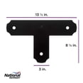 thumbnail image 3 of Soporte de montaje National Hardware N800-012 negro 8x34x22 cm, 3 of 7