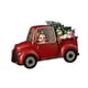 thumbnail image 5 of Bola de nieve navideña con purpurina roja para decoración de coche, estilo retro, portátil Camión muñeco de nieve, 5 of 9