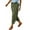 Army Green, variant on Linen Pants Women Lightweight Drawstring Elastic Waist Cargo Jogger Pants with Pockets