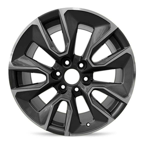 For 2019-2023 GMC Sierra 1500 20 Inch Machined Face with Gray Inlay Alloy - Genuine OEM Take-Off Rim - Road Ready Truck Wheel