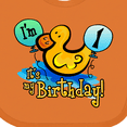 thumbnail image 4 of Inktastic Ducky 1st Birthday Boys or Girls Baby Bib, 4 of 4