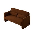 thumbnail image 3 of 59'' Loveseat Sofa Couch, Modern Sofa With Lumbar Pillows, Comfy Upholstered 2-Seat Love Seats Couch For Bedroom, Apartment, Home Office, Tool-Free Assembly, 3 of 9