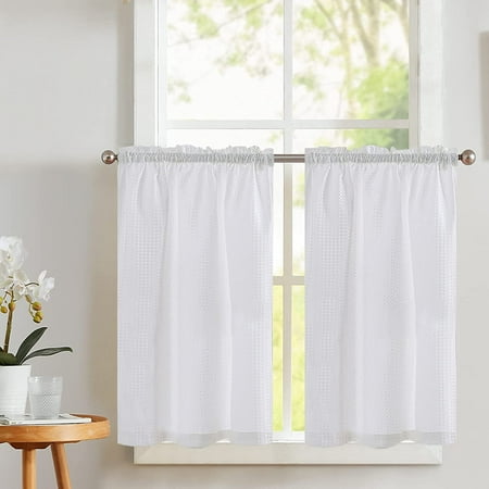 Kitchen Curtains 36 Inch Length Grey, 36 Inch Long Cafe Curtains
