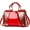 Red, variant on Women Patent Leather Fashion Handbags Double Sided Sequin Embroidery Shoulder Bag Top Handle Satchel Purse
