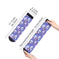 thumbnail image 2 of Uemuo flower Skull cartoon Printed Crew Socks, Moisture-Wicking Socks, Athletic Socks for Men Breathable Cushion Socks Casual Sport Socks for Running Traveling, 2 of 6