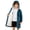 Navy Blue, variant on Girls Water Sports Parka Fleece Lined Swim Jacket Pool Changing Poncho Beach Coat for Swimming Navy Blue 4
