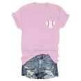 thumbnail image 4 of Tittly T Shirts for Women Graphic Tees Women's Baseball Is My Favorite Season Baseball T Shirt Top Tshirts Shirts Tops for Women Trendy Pink 3XL, 4 of 5
