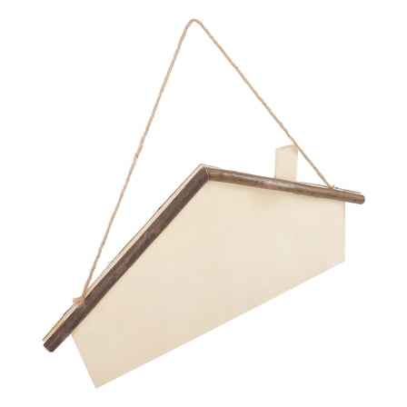 Wooden Hang Tag Emblems Wooden Sign Blank DIY Home Decor Decorative Sign Craft Wood DIY Wood Sign