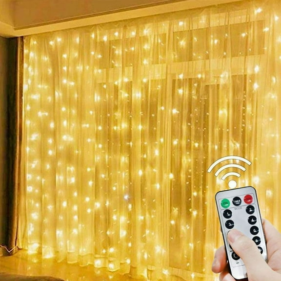 USB Powered Holiday Hanging Lighting LED Curtain String Lights 8 Modes Gorgeous Christmas Lights Christmas Home Decoration 2025