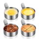 thumbnail image 2 of 2 moldes de acero inoxidable para huevos fritos, antiadherentes y resistentes al calor (tamaño pequeño)., 2 of 7