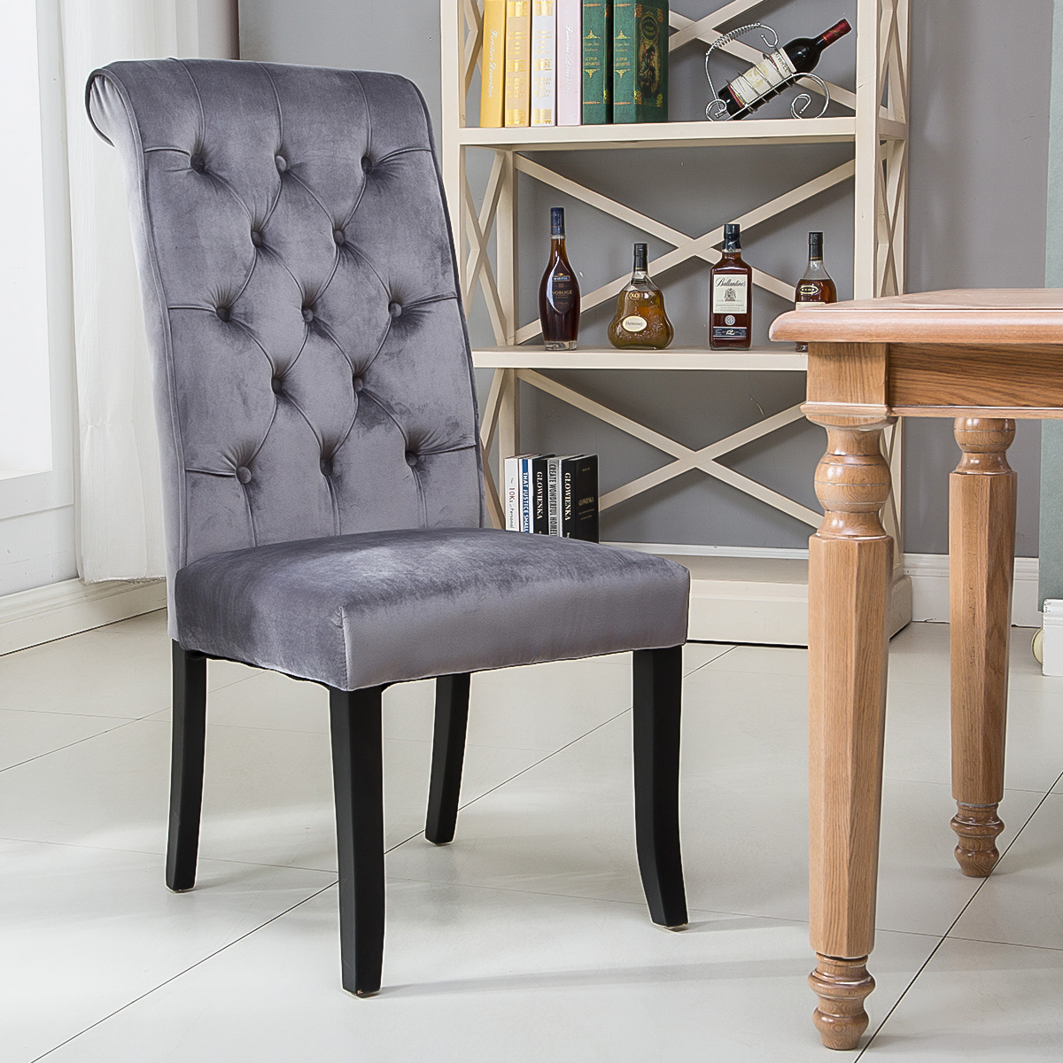 Kepooman Dining Chair, Set of 2, Gray Kepooman Dining Chair, Set of 2, Gray