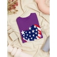 thumbnail image 3 of American Heart 4Th Of July T-Shirt Women -Image by Shutterstock, Female Medium, 3 of 4