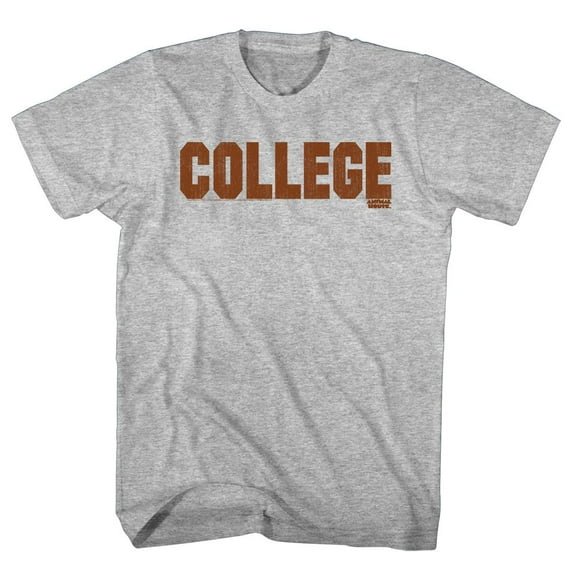 Animal House Clg Orange Gray Heather Adult T-Shirt 5Xl