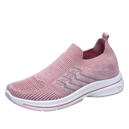 

crtigd Comfy Shoes Hiking Sneakers Women Leisure Women s Lace Up Soft Sole Comfortable Shoes Outdoor Mesh Shoes Runing Fashion Sports Breathable Sneakers