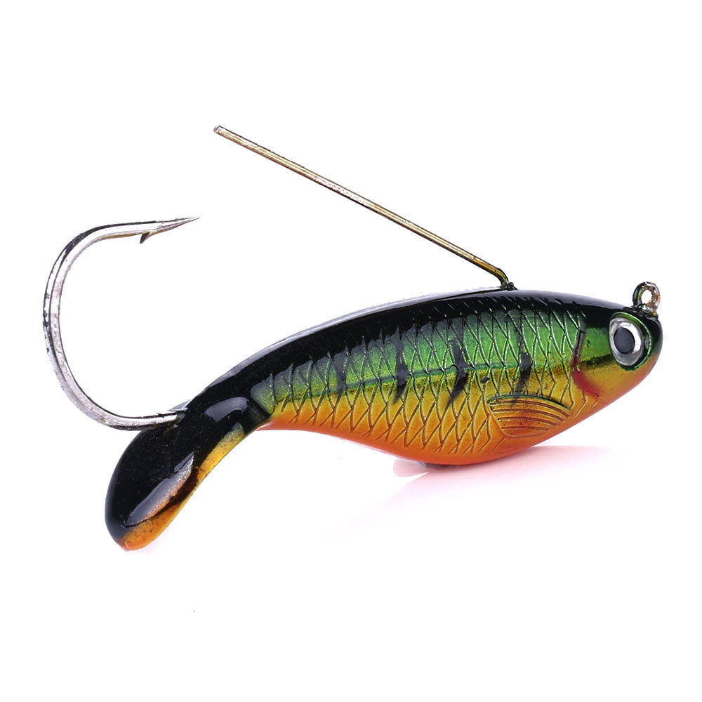 HENGJIA Fishing Lures, Swimbaits for Bass Fishing, Great Weedless Bass Lures, 5 Pack VIB Lifelike Hard Baits Sinking Fishing Jigs for Freshwater and Saltwater Bass, Redfish, Trout, Walleye