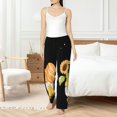 thumbnail image 4 of Balery Hello Spring Sunflower Gnomes Pantalones de pijama para mujer, pijamas ultraligeros, pantalones de estar por casa-Small, 4 of 6