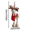 thumbnail image 3 of WIFKLSIIPG Four Legged Reindeer Sculpture Festive Tabletop for Desktop Display Ornament, 3 of 6