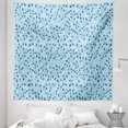 thumbnail image 1 of Leaves Tapestry, Ornate Silhouette Leafy Items Berries Rustic Country Life Inspirations, Fabric Wall Hanging Decor for Bedroom Living Room Dorm, 5 Sizes, Blue Pale Blue, by Ambesonne, 1 of 1