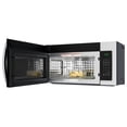 thumbnail image 3 of 30 in. 1.5 cu.ft Over-the-Range Convection Microwave Oven in Black (KM-MOTC-15SS), 3 of 12