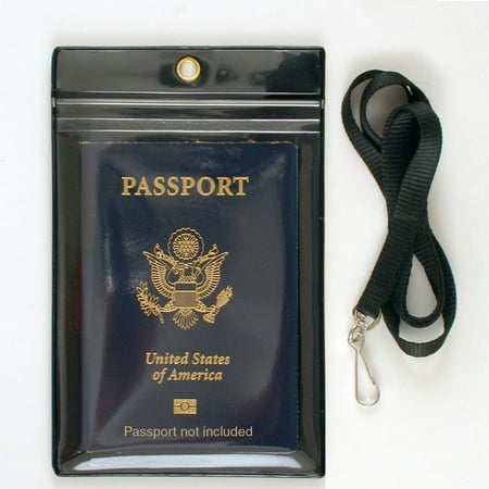 Passport Holder with Lanyard for Passport Protection, Money, Medication, Tickets and Travel
