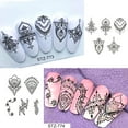 thumbnail image 4 of Collar de flores Jumpingount pegatinas tatuajes decoración artística para uñas 6.4*5.2 cm, 4 of 6