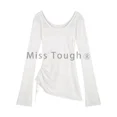 thumbnail image 5 of Autumn Sexy Mesh Long Sleeve Sweater Women Summer New French Hollow Thin Sunscreen Tops Korea Chic Knitted Casual Beach Pullover, 5 of 5
